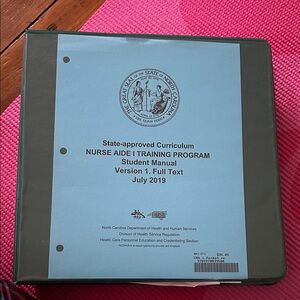Green Nurse Aide Training Program Binder